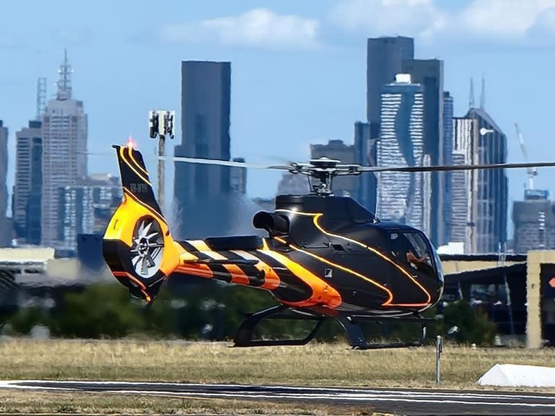 August 109, Eurocopter, EC130, corporate helicopter charter, Helicopter rides Melbourne, uber, air taxi, airport transfers, shuttle bus,